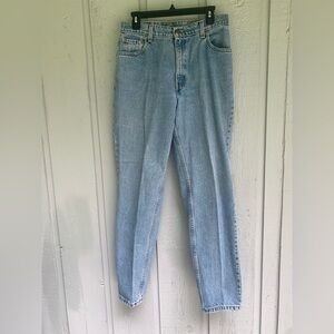 Levi's Jeans Women's Size 12L Blue 550 Relaxed Fit Tapered Leg Paper Tag Vtg 90s